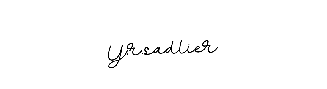 Use a signature maker to create a handwritten signature online. With this signature software, you can design (BallpointsItalic-DORy9) your own signature for name Y.r.sadlier. Y.r.sadlier signature style 11 images and pictures png