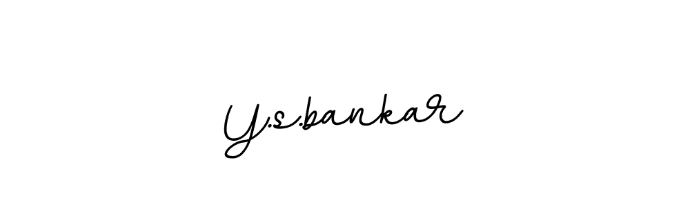 How to make Y.s.bankar signature? BallpointsItalic-DORy9 is a professional autograph style. Create handwritten signature for Y.s.bankar name. Y.s.bankar signature style 11 images and pictures png