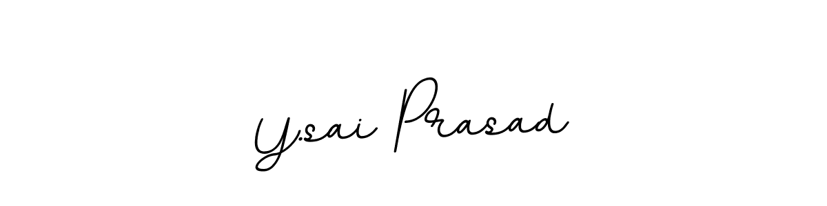 The best way (BallpointsItalic-DORy9) to make a short signature is to pick only two or three words in your name. The name Y.sai Prasad include a total of six letters. For converting this name. Y.sai Prasad signature style 11 images and pictures png