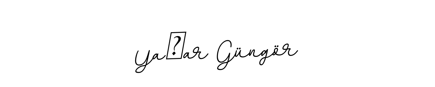 Make a beautiful signature design for name Yaşar Güngör. With this signature (BallpointsItalic-DORy9) style, you can create a handwritten signature for free. Yaşar Güngör signature style 11 images and pictures png