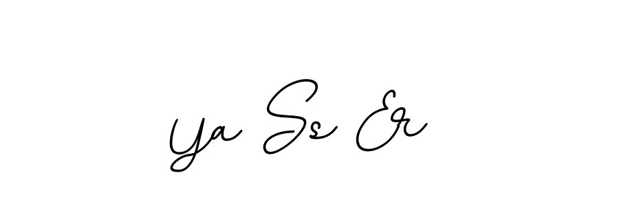 This is the best signature style for the Ya Ss Er  name. Also you like these signature font (BallpointsItalic-DORy9). Mix name signature. Ya Ss Er  signature style 11 images and pictures png