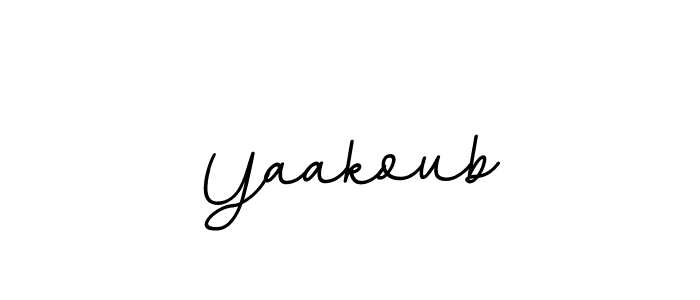 Create a beautiful signature design for name Yaakoub. With this signature (BallpointsItalic-DORy9) fonts, you can make a handwritten signature for free. Yaakoub signature style 11 images and pictures png