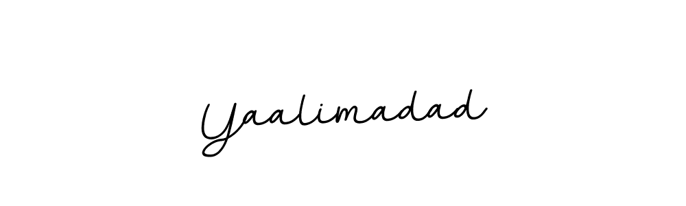 The best way (BallpointsItalic-DORy9) to make a short signature is to pick only two or three words in your name. The name Yaalimadad include a total of six letters. For converting this name. Yaalimadad signature style 11 images and pictures png