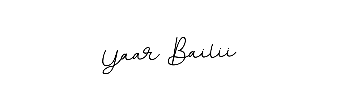 Design your own signature with our free online signature maker. With this signature software, you can create a handwritten (BallpointsItalic-DORy9) signature for name Yaar Bailii. Yaar Bailii signature style 11 images and pictures png