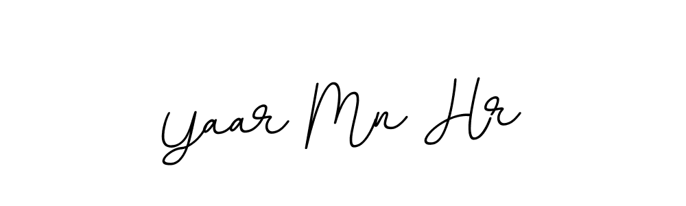 Use a signature maker to create a handwritten signature online. With this signature software, you can design (BallpointsItalic-DORy9) your own signature for name Yaar Mn Hr. Yaar Mn Hr signature style 11 images and pictures png