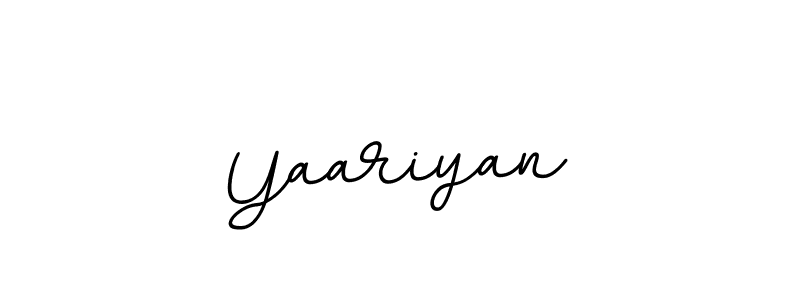 if you are searching for the best signature style for your name Yaariyan. so please give up your signature search. here we have designed multiple signature styles  using BallpointsItalic-DORy9. Yaariyan signature style 11 images and pictures png