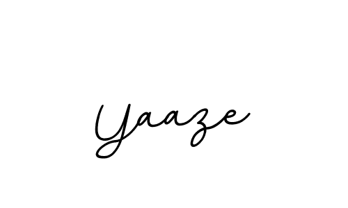 Use a signature maker to create a handwritten signature online. With this signature software, you can design (BallpointsItalic-DORy9) your own signature for name Yaaze. Yaaze signature style 11 images and pictures png