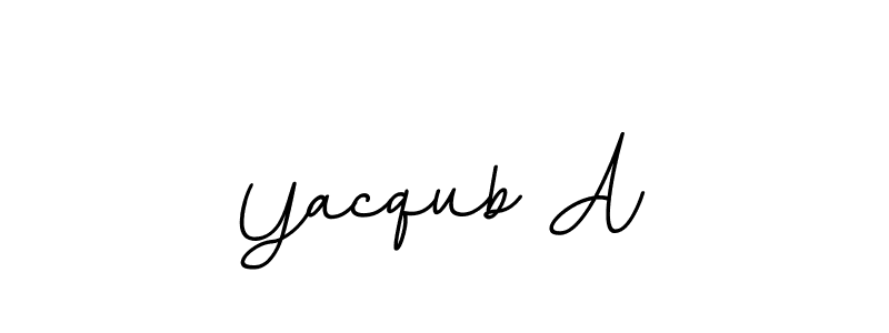 How to Draw Yacqub A signature style? BallpointsItalic-DORy9 is a latest design signature styles for name Yacqub A. Yacqub A signature style 11 images and pictures png