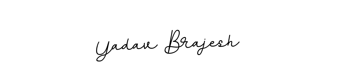 How to make Yadav Brajesh name signature. Use BallpointsItalic-DORy9 style for creating short signs online. This is the latest handwritten sign. Yadav Brajesh signature style 11 images and pictures png