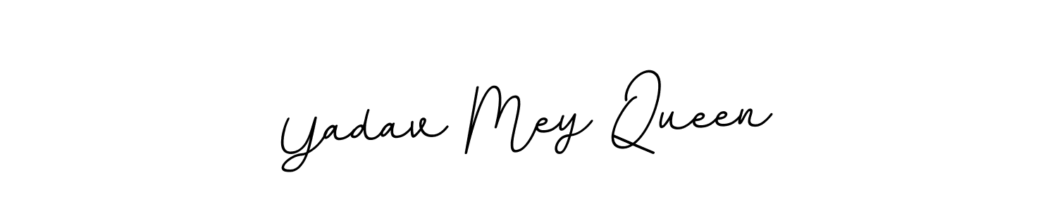 Design your own signature with our free online signature maker. With this signature software, you can create a handwritten (BallpointsItalic-DORy9) signature for name Yadav Mey Queen. Yadav Mey Queen signature style 11 images and pictures png