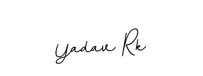 Make a beautiful signature design for name Yadav Rk. With this signature (BallpointsItalic-DORy9) style, you can create a handwritten signature for free. Yadav Rk signature style 11 images and pictures png