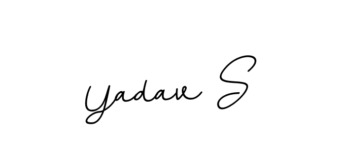 Create a beautiful signature design for name Yadav S. With this signature (BallpointsItalic-DORy9) fonts, you can make a handwritten signature for free. Yadav S signature style 11 images and pictures png