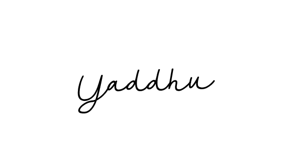 How to make Yaddhu name signature. Use BallpointsItalic-DORy9 style for creating short signs online. This is the latest handwritten sign. Yaddhu signature style 11 images and pictures png