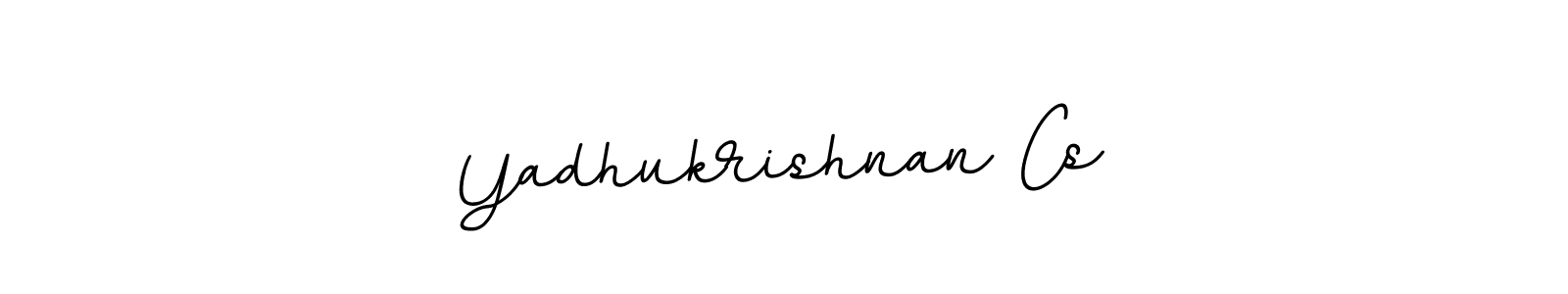 Yadhukrishnan Cs stylish signature style. Best Handwritten Sign (BallpointsItalic-DORy9) for my name. Handwritten Signature Collection Ideas for my name Yadhukrishnan Cs. Yadhukrishnan Cs signature style 11 images and pictures png