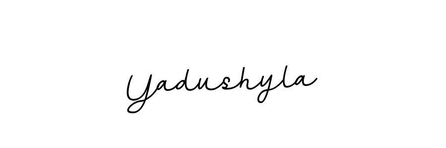 The best way (BallpointsItalic-DORy9) to make a short signature is to pick only two or three words in your name. The name Yadushyla include a total of six letters. For converting this name. Yadushyla signature style 11 images and pictures png