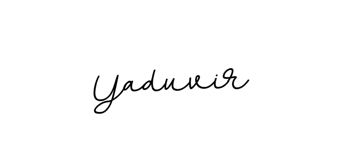 Use a signature maker to create a handwritten signature online. With this signature software, you can design (BallpointsItalic-DORy9) your own signature for name Yaduvir. Yaduvir signature style 11 images and pictures png