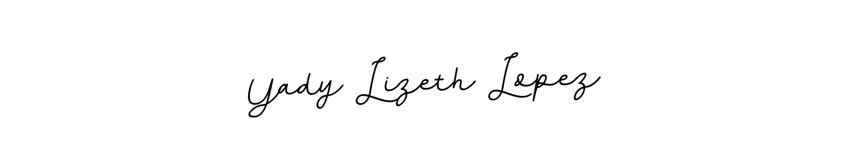 This is the best signature style for the Yady Lizeth Lopez name. Also you like these signature font (BallpointsItalic-DORy9). Mix name signature. Yady Lizeth Lopez signature style 11 images and pictures png