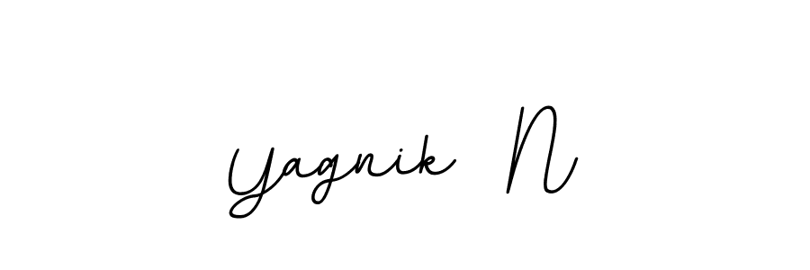 Similarly BallpointsItalic-DORy9 is the best handwritten signature design. Signature creator online .You can use it as an online autograph creator for name Yagnik  N. Yagnik  N signature style 11 images and pictures png