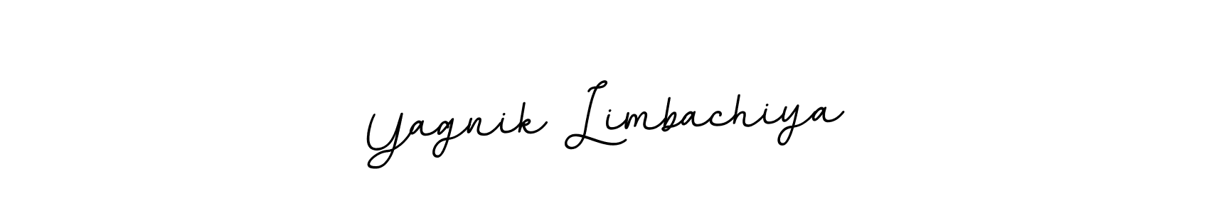 How to make Yagnik Limbachiya name signature. Use BallpointsItalic-DORy9 style for creating short signs online. This is the latest handwritten sign. Yagnik Limbachiya signature style 11 images and pictures png