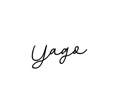 You should practise on your own different ways (BallpointsItalic-DORy9) to write your name (Yago) in signature. don't let someone else do it for you. Yago signature style 11 images and pictures png