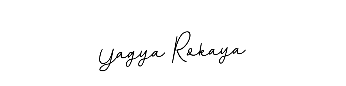 Make a beautiful signature design for name Yagya Rokaya. With this signature (BallpointsItalic-DORy9) style, you can create a handwritten signature for free. Yagya Rokaya signature style 11 images and pictures png