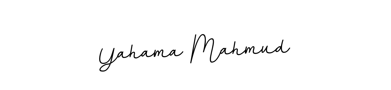Make a beautiful signature design for name Yahama Mahmud. With this signature (BallpointsItalic-DORy9) style, you can create a handwritten signature for free. Yahama Mahmud signature style 11 images and pictures png