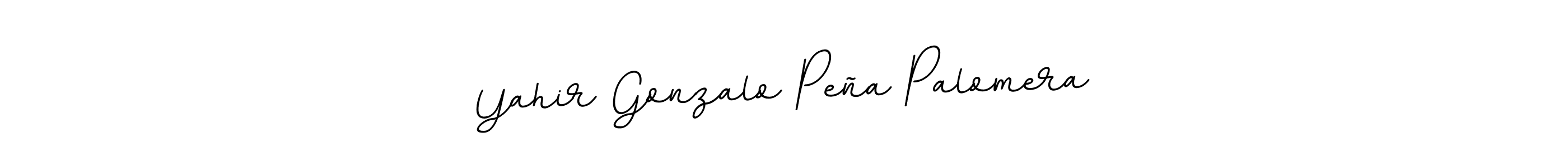 Design your own signature with our free online signature maker. With this signature software, you can create a handwritten (BallpointsItalic-DORy9) signature for name Yahir Gonzalo Peña Palomera. Yahir Gonzalo Peña Palomera signature style 11 images and pictures png