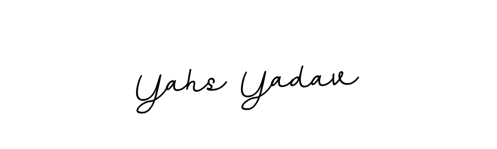 Yahs Yadav stylish signature style. Best Handwritten Sign (BallpointsItalic-DORy9) for my name. Handwritten Signature Collection Ideas for my name Yahs Yadav. Yahs Yadav signature style 11 images and pictures png