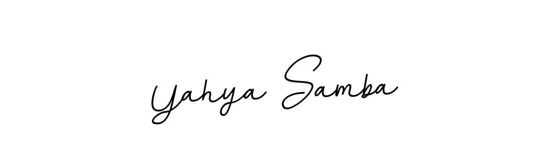 Use a signature maker to create a handwritten signature online. With this signature software, you can design (BallpointsItalic-DORy9) your own signature for name Yahya Samba. Yahya Samba signature style 11 images and pictures png