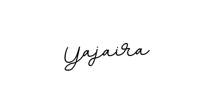 Create a beautiful signature design for name Yajaira. With this signature (BallpointsItalic-DORy9) fonts, you can make a handwritten signature for free. Yajaira signature style 11 images and pictures png