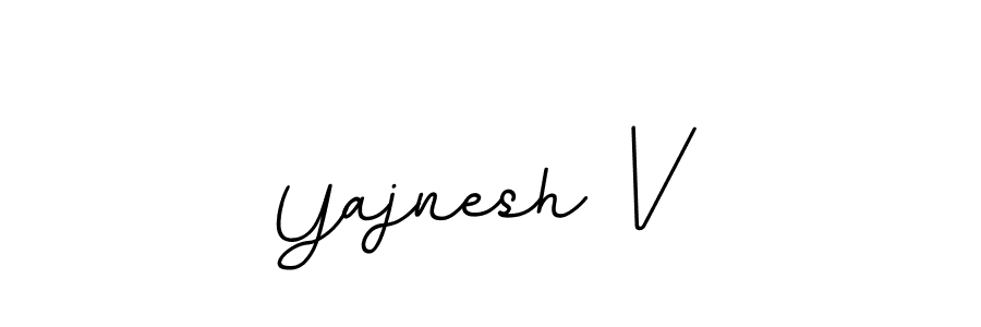 Create a beautiful signature design for name Yajnesh V. With this signature (BallpointsItalic-DORy9) fonts, you can make a handwritten signature for free. Yajnesh V signature style 11 images and pictures png