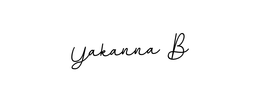 Create a beautiful signature design for name Yakanna B. With this signature (BallpointsItalic-DORy9) fonts, you can make a handwritten signature for free. Yakanna B signature style 11 images and pictures png
