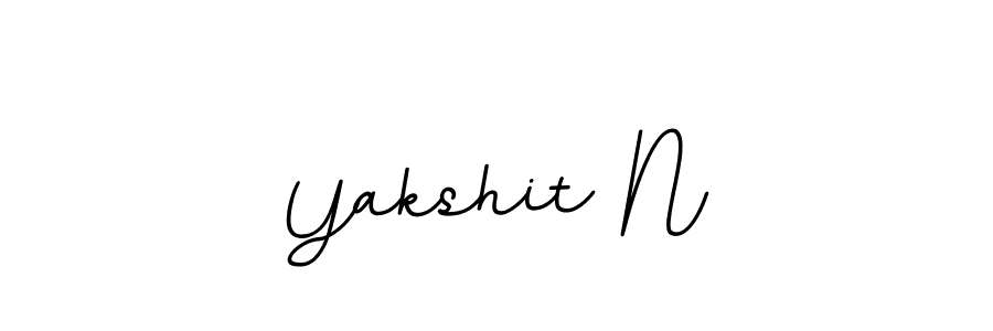 How to make Yakshit N signature? BallpointsItalic-DORy9 is a professional autograph style. Create handwritten signature for Yakshit N name. Yakshit N signature style 11 images and pictures png