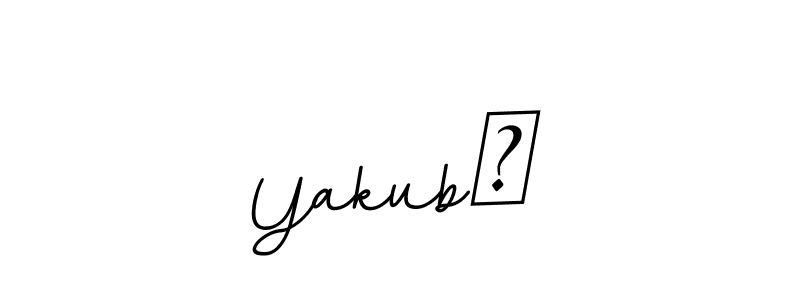 Design your own signature with our free online signature maker. With this signature software, you can create a handwritten (BallpointsItalic-DORy9) signature for name Yakubᥫ. Yakubᥫ signature style 11 images and pictures png