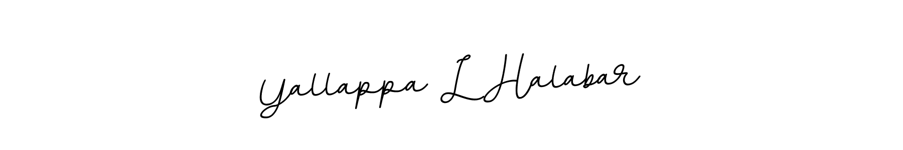 This is the best signature style for the Yallappa L Halabar name. Also you like these signature font (BallpointsItalic-DORy9). Mix name signature. Yallappa L Halabar signature style 11 images and pictures png