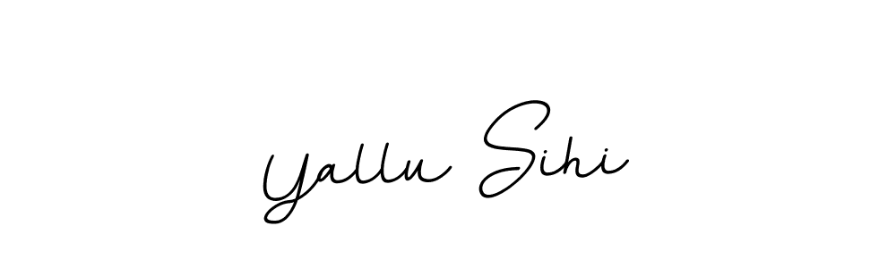 Make a beautiful signature design for name Yallu Sihi. With this signature (BallpointsItalic-DORy9) style, you can create a handwritten signature for free. Yallu Sihi signature style 11 images and pictures png