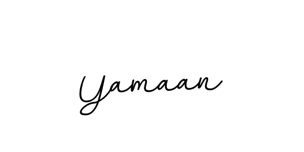 Use a signature maker to create a handwritten signature online. With this signature software, you can design (BallpointsItalic-DORy9) your own signature for name Yamaan. Yamaan signature style 11 images and pictures png