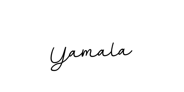 Create a beautiful signature design for name Yamala. With this signature (BallpointsItalic-DORy9) fonts, you can make a handwritten signature for free. Yamala signature style 11 images and pictures png