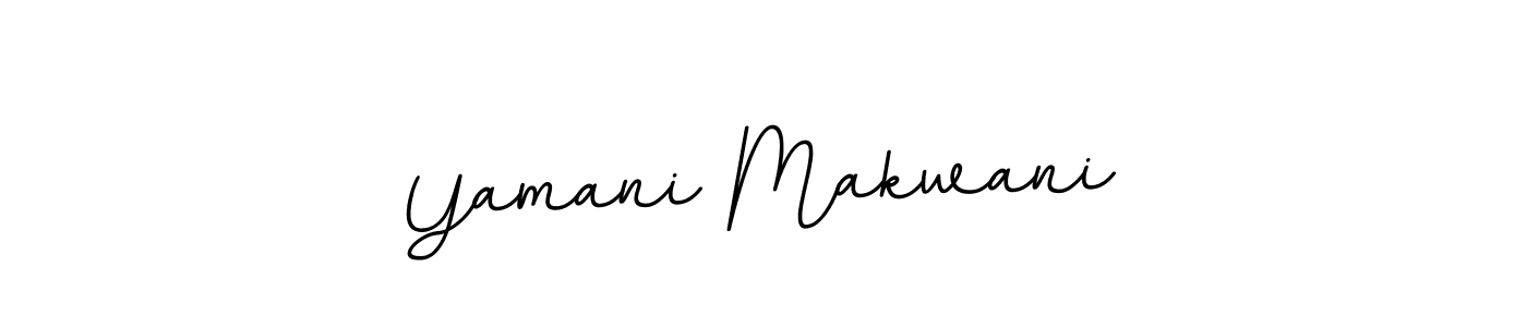 Make a beautiful signature design for name Yamani Makwani. With this signature (BallpointsItalic-DORy9) style, you can create a handwritten signature for free. Yamani Makwani signature style 11 images and pictures png