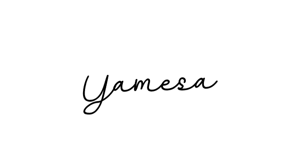 Create a beautiful signature design for name Yamesa. With this signature (BallpointsItalic-DORy9) fonts, you can make a handwritten signature for free. Yamesa signature style 11 images and pictures png