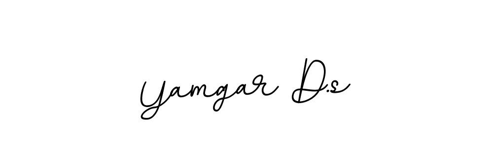 How to make Yamgar D.s name signature. Use BallpointsItalic-DORy9 style for creating short signs online. This is the latest handwritten sign. Yamgar D.s signature style 11 images and pictures png