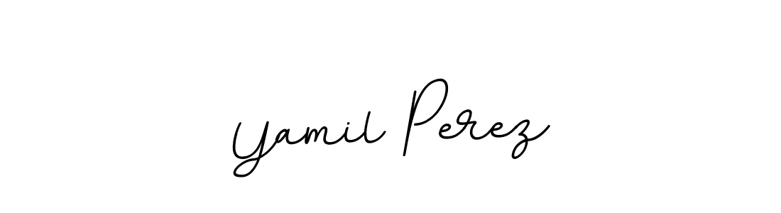 Make a beautiful signature design for name Yamil Perez. With this signature (BallpointsItalic-DORy9) style, you can create a handwritten signature for free. Yamil Perez signature style 11 images and pictures png