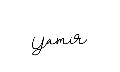 Use a signature maker to create a handwritten signature online. With this signature software, you can design (BallpointsItalic-DORy9) your own signature for name Yamir. Yamir signature style 11 images and pictures png