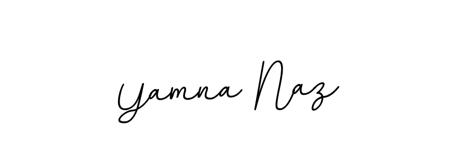 It looks lik you need a new signature style for name Yamna Naz. Design unique handwritten (BallpointsItalic-DORy9) signature with our free signature maker in just a few clicks. Yamna Naz signature style 11 images and pictures png