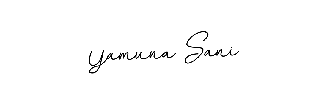 Check out images of Autograph of Yamuna Sani name. Actor Yamuna Sani Signature Style. BallpointsItalic-DORy9 is a professional sign style online. Yamuna Sani signature style 11 images and pictures png