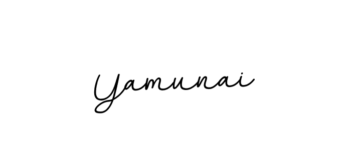 Use a signature maker to create a handwritten signature online. With this signature software, you can design (BallpointsItalic-DORy9) your own signature for name Yamunai. Yamunai signature style 11 images and pictures png