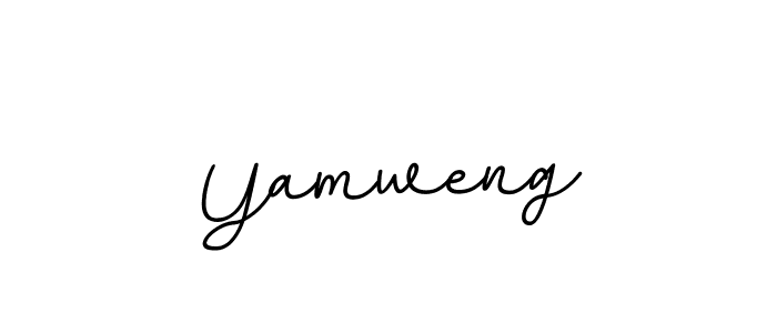 Use a signature maker to create a handwritten signature online. With this signature software, you can design (BallpointsItalic-DORy9) your own signature for name Yamweng. Yamweng signature style 11 images and pictures png
