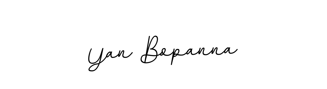 Design your own signature with our free online signature maker. With this signature software, you can create a handwritten (BallpointsItalic-DORy9) signature for name Yan Bopanna. Yan Bopanna signature style 11 images and pictures png