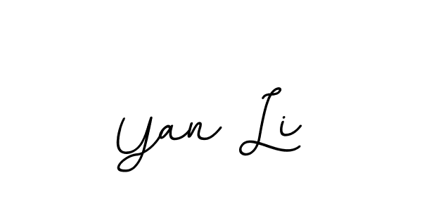 You should practise on your own different ways (BallpointsItalic-DORy9) to write your name (Yan Li) in signature. don't let someone else do it for you. Yan Li signature style 11 images and pictures png