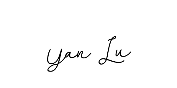 It looks lik you need a new signature style for name Yan Lu. Design unique handwritten (BallpointsItalic-DORy9) signature with our free signature maker in just a few clicks. Yan Lu signature style 11 images and pictures png
